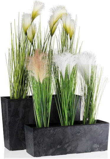 HowHomely Concrete Black Flower Pot HowHomely Concrete Black Flower Pot