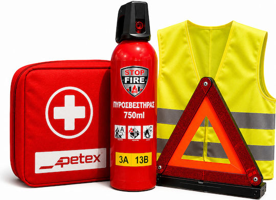Petex Car First Aid Kit Bag with Equipment