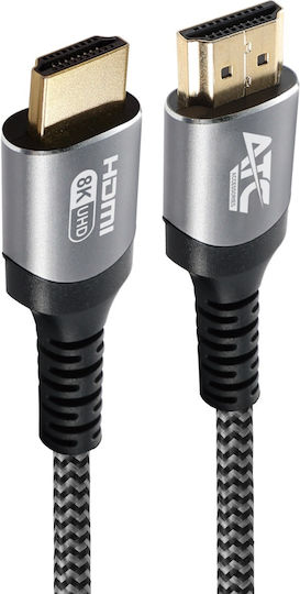 ATC HDMI 2.1 Ultra High Speed 48Gbps 4K 120Hz HDR VRR Cable HDMI Male - HDMI Male 1.5m Black