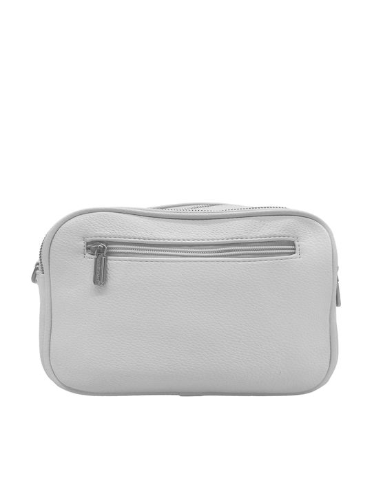 Fabric Women's Crossbody Shoulder Bag White
