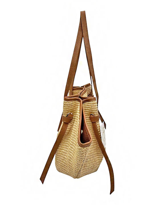 Straw Women's Shoulder Bag Tabac Brown