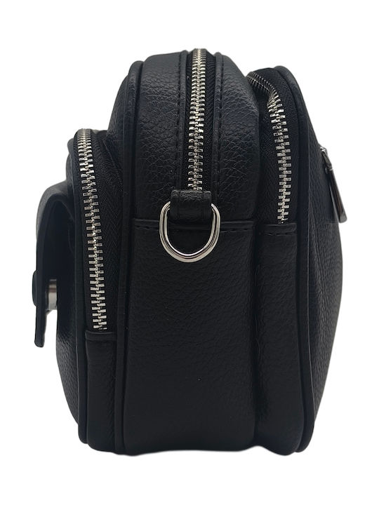 Fabric Women's Shoulder Bag Black