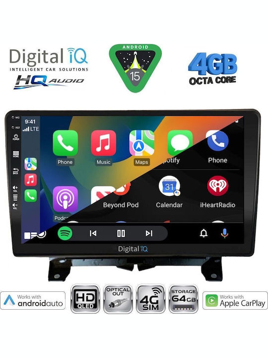 Digital IQ Car Audio System for Land Rover Freelander 2006-2014 (Bluetooth/USB/WiFi/GPS/Apple CarPlay/Android Auto) with 9" Touch Screen