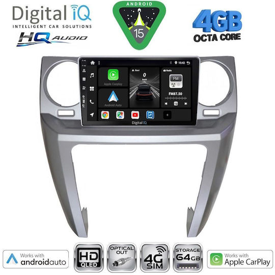 Digital IQ Ηχοσύστημα Αυτοκινήτου για Land Rover Freelander 2006-2014 (Bluetooth/USB/WiFi/GPS/Apple-Carplay/Android-Auto) με Οθόνη Αφής 9"