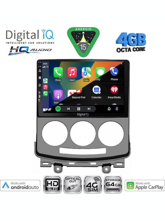 Digital IQ Ηχοσύστημα Αυτοκινήτου για Mazda 5 2004-2010 (Bluetooth/USB/WiFi/GPS/Apple-Carplay/Android-Auto) με Οθόνη Αφής 9"