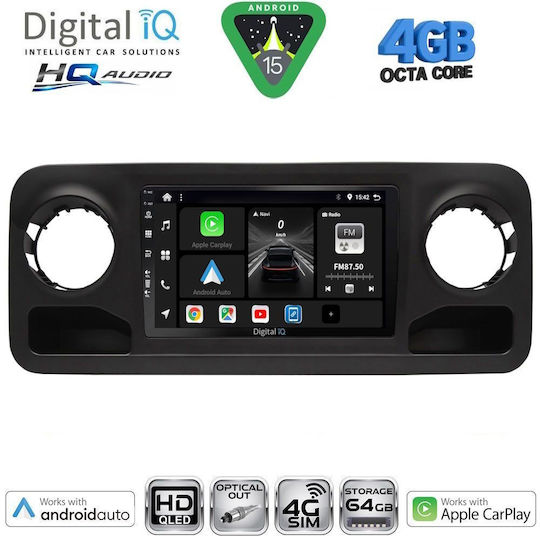 Digital IQ Автомобилна Аудио Система за Mercedes-Benz Vito / Viano 2003-2007 (Bluetooth/USB/Wi-Fi/GPS/Apple CarPlay/Android Auto) с Touch Screen 10"
