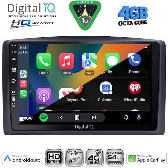 Digital IQ Car Audio System for Mercedes-Benz Vito / Viano 2015-2022 (Bluetooth/USB/WiFi/GPS/Apple CarPlay/Android Auto) with 10" Touch Screen