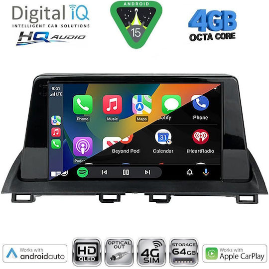 Digital IQ Sistem Audio Auto Pentru Mazda 3 2014-2019 Bluetooth USB Wi-Fi GPS Apple CarPlay Android Auto Cu Ecran Tactil 9"
