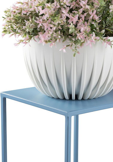 HowHomely Metal Blue Plant Stand 24x24x70cm
