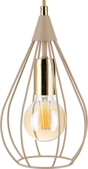 HowHomely Adjustable Beige Ceiling Light with E27 Socket