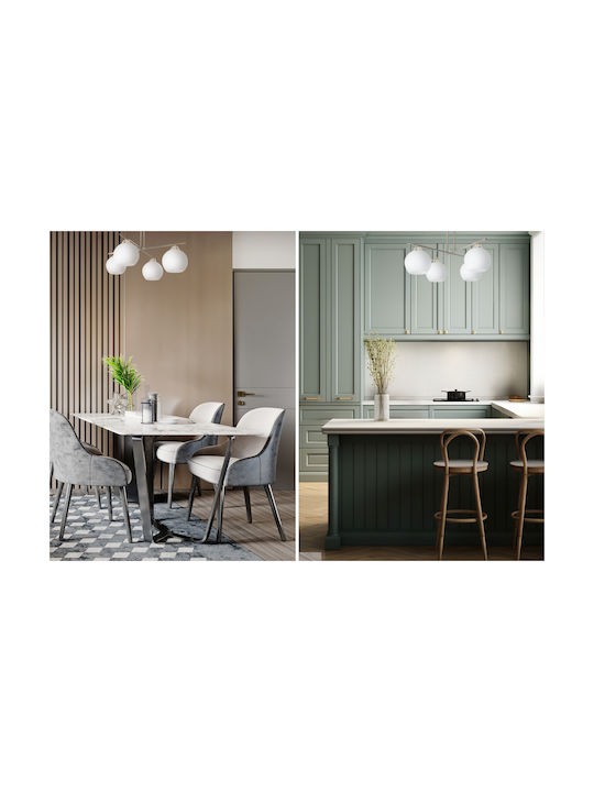 Light Home Gold Deckenleuchte mit E27 Lampenbirnensockel