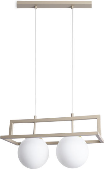 Light Home Κρεμαστό Φωτιστικό Χρυσό με Ντουί E14