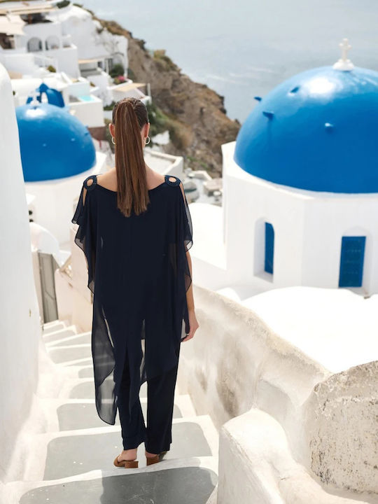 Γυναικείο Μπλε Σετ με Παντελόνι