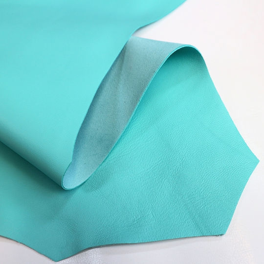 Leather Nappa Blue Curacao 1105nl 0.47-0.55 Square Meters