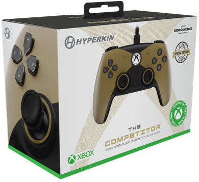 Hyperkin Competitor Ενσύρματο Gamepad για PC / Xbox One / Xbox Series Χρυσό
