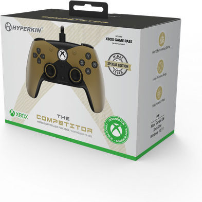 Hyperkin Competitor Ενσύρματο Gamepad για PC / Xbox One / Xbox Series Χρυσό