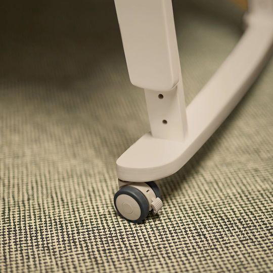 Snuz Babywiege Snuzpod Studio mit Matratze und Rädern Weiß