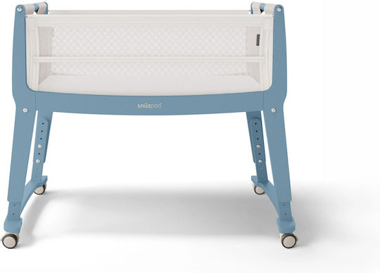 Snuz Babywiege Snuzpod Studio mit Matratze und Rädern Blau
