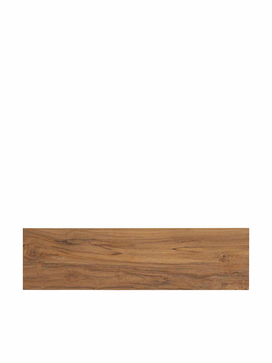 Console Table Solid Wood & Metal Natural L110xW30xH80cm