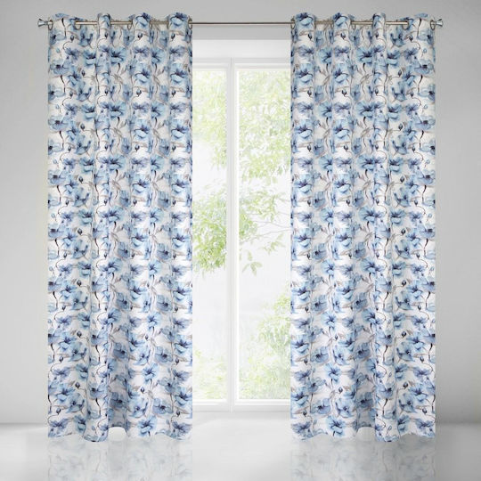 Eurofirany Perdea Opacă Cu Capse With Willow 140x250 Cm
