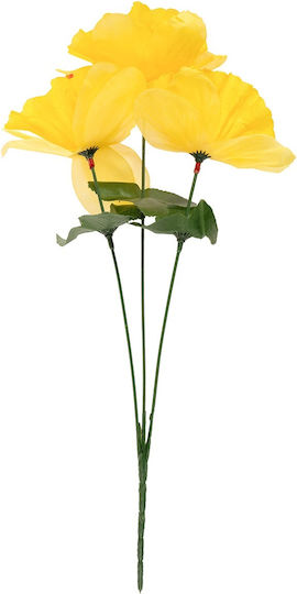 Artificial Spring Bouquet Daffodil Flowers 30cm 3pcs