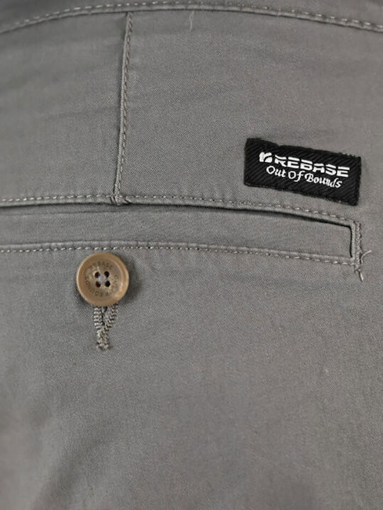 Pantaloni Scurți Bărbați Chino Gri