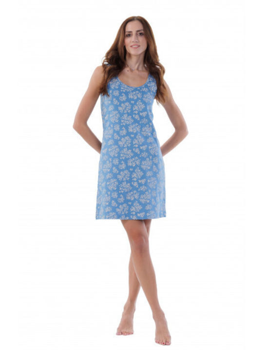MEI Sommerliches Damen-Nachthemd MEI Hellblau MEI Sommerliches Damen-Nachthemd MEI Hellblau