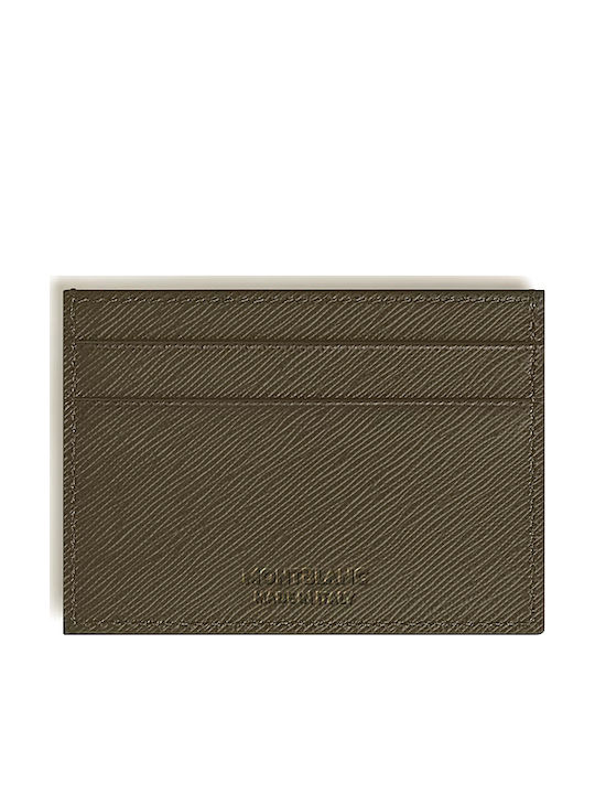 Sartorial Leather Men's Card Wallet Khaki