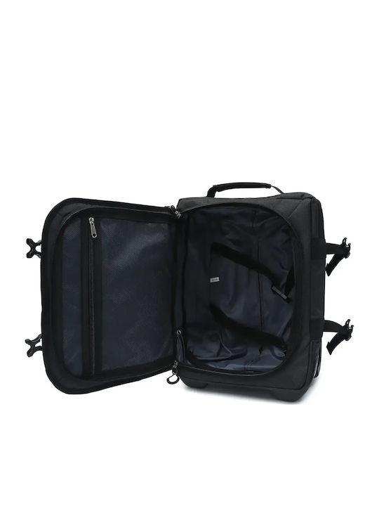 RCM Cabin Fabric Travel Suitcase Black Height 40cm