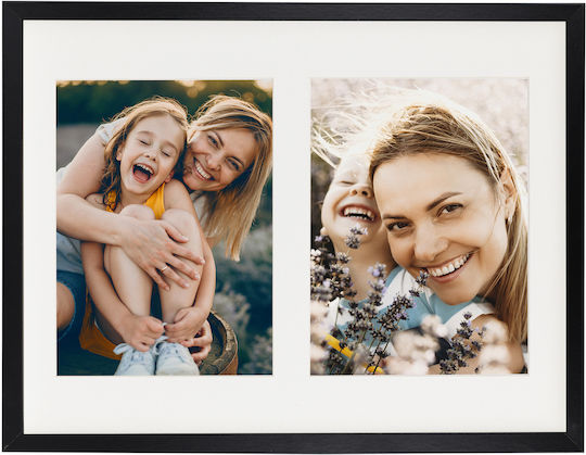 BD art Multi Bilderrahmen 2 Plätze mit Schwarzem Hölzernen Rahmen BD art Multi Bilderrahmen 2 Plätze mit Schwarzem Hölzernen Rahmen