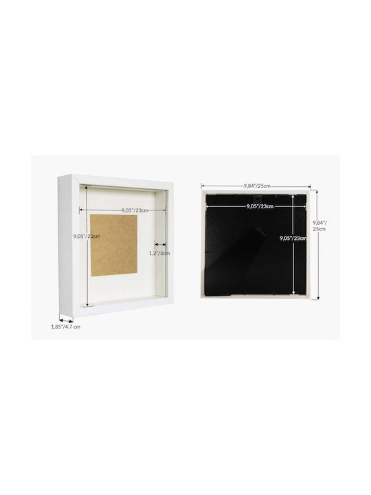 BD art Wooden Photo Frame With White Frame