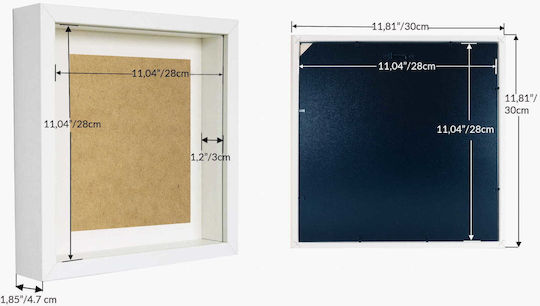 BD art Wooden Photo Frame With White Frame