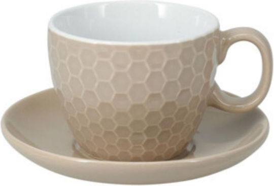 HowHomely Set Cesti Maro Ceramice Maro 4 Bucăți