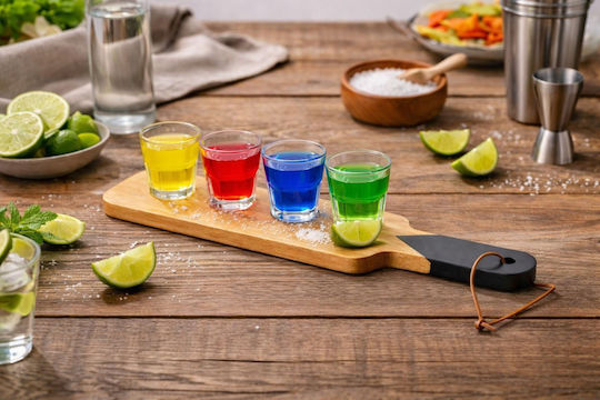 HowHomely Pahar Pentru Shot Din Sticlă Bej 44ml