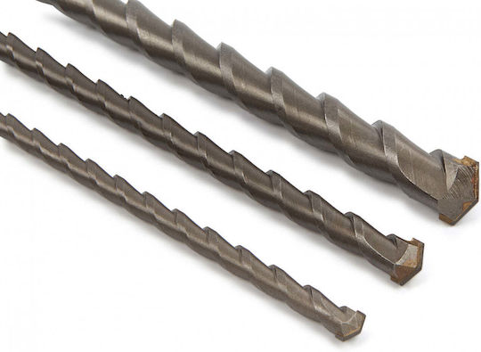 HBM Machines Set 3 Burghie cu Cap de Foraj SDS Plus pentru Materiale de Construcție