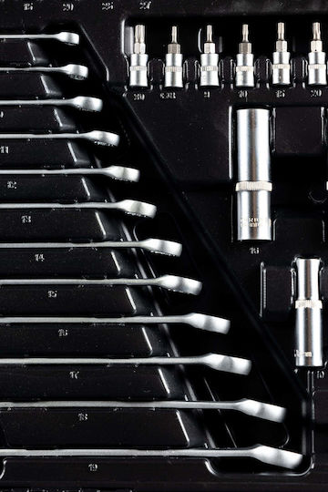 HBM Machines Ratchet with Sockets 1\2" & 3\8" & 1\4" 216 Pieces