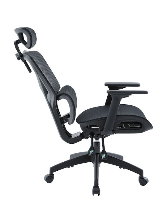 HomeMarkt Apex Office Chair With Adjustable Arms Black