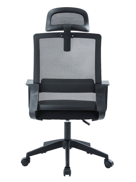 HomeMarkt Velocity Office Chair with Adjustable Arms Black