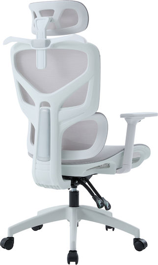 HomeMarkt Apex Офис Стол С Регулируеми Подлакътници Бял