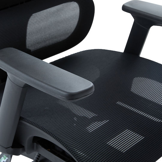 HomeMarkt Apex Office Chair With Adjustable Arms Black