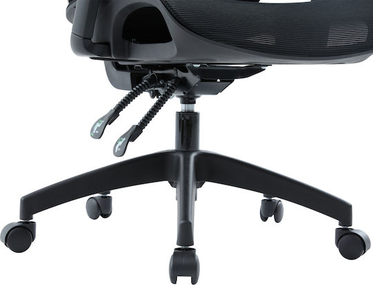 HomeMarkt Apex Office Chair With Adjustable Arms Black