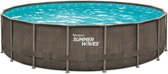 Summer Waves Πισίνα PVC με Μεταλλικό Σκελετό