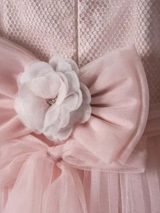 Girls Dress Tulle Floral Koufeti