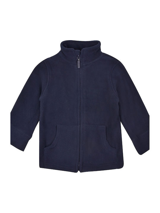 Kids Fleece Cardigan Blue