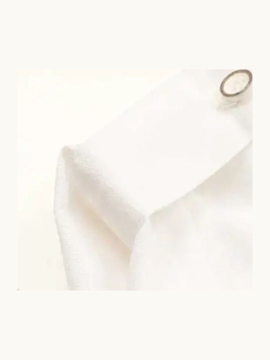 Kids Plain Short-Sleeved White Shirt