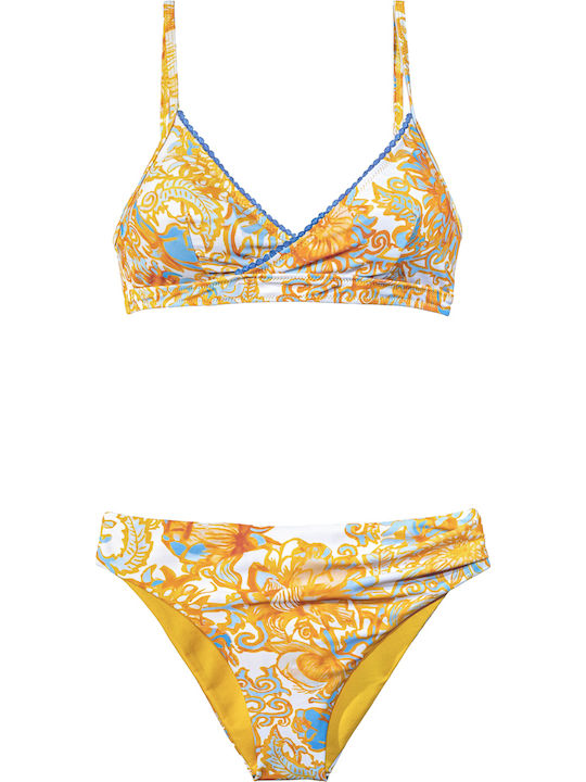 Bikini Μπουστάκι C Cup με Ενίσχυση Κίτρινο