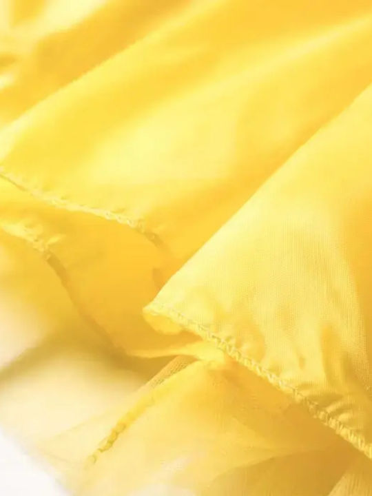 Kids Tulle Tulle Yellow Skirt