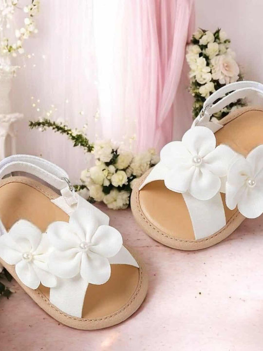 Kids' White Sandals