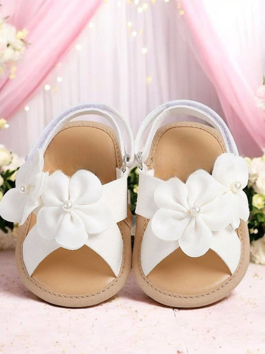 Kids' White Sandals