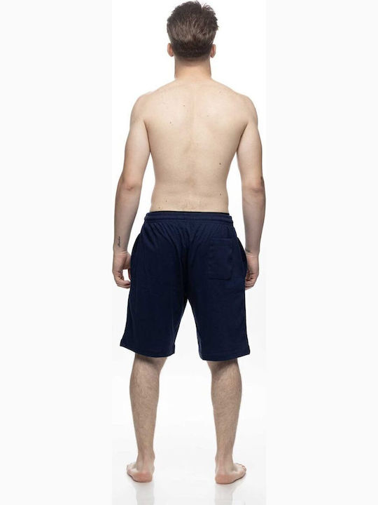 Galaxy Summer Men's Bermuda Pyjamas Cotton Blue